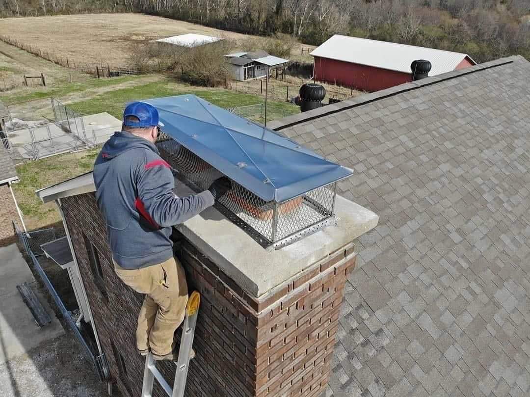 Professional chimney cleaning service